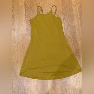 Girlfriend Collective Mustard Mini Dress